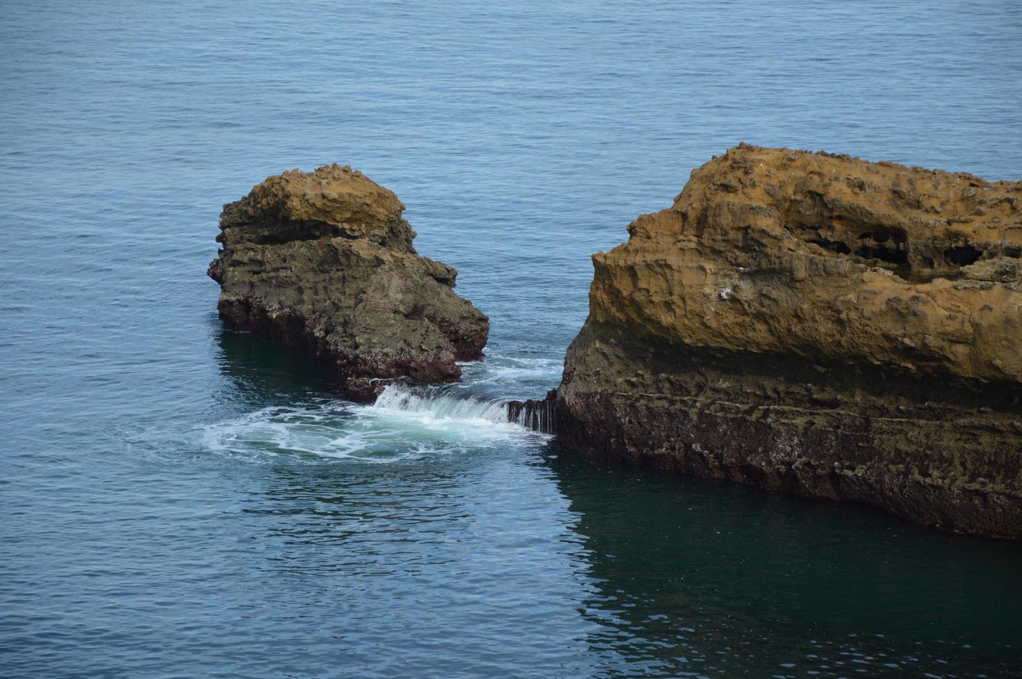 Low tide, Biarritz, France photo