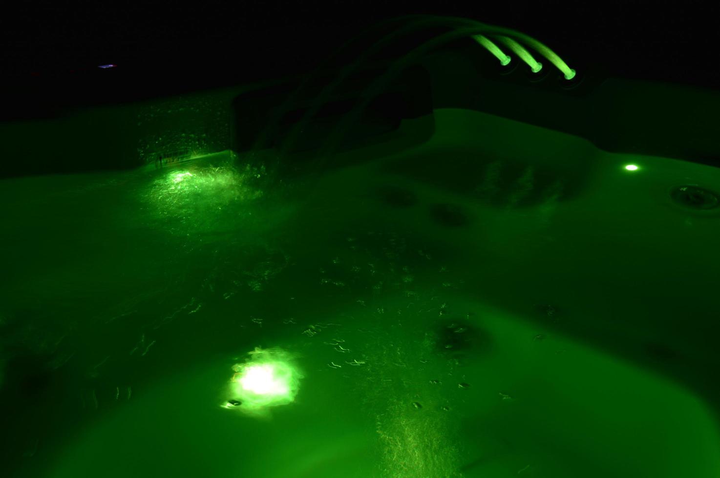 Spa at night, Hot tub at night photo