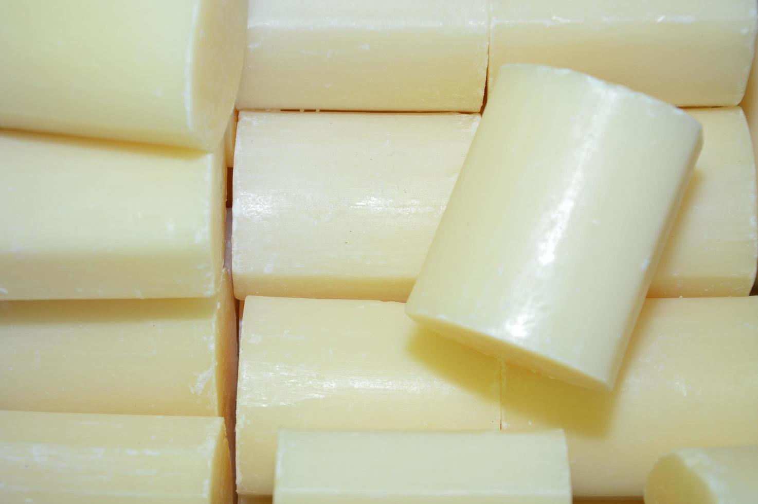 Closeup on soap pieces photo