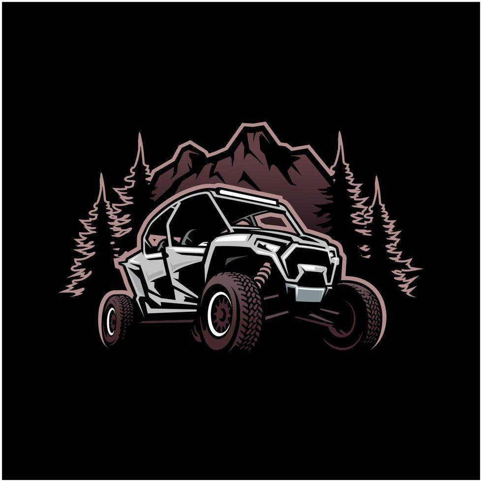 UTV buggy vehicle illustration vector