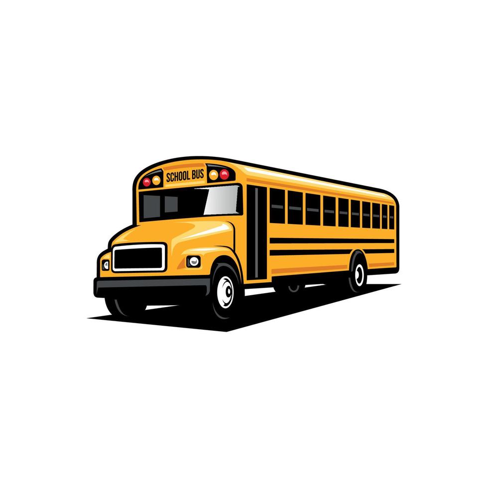 vector de ilustración de autobús escolar