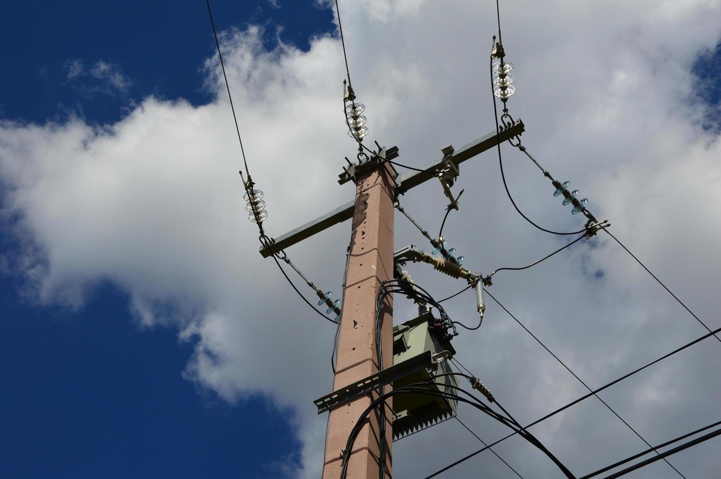 Power transmission line and Current transformer photo