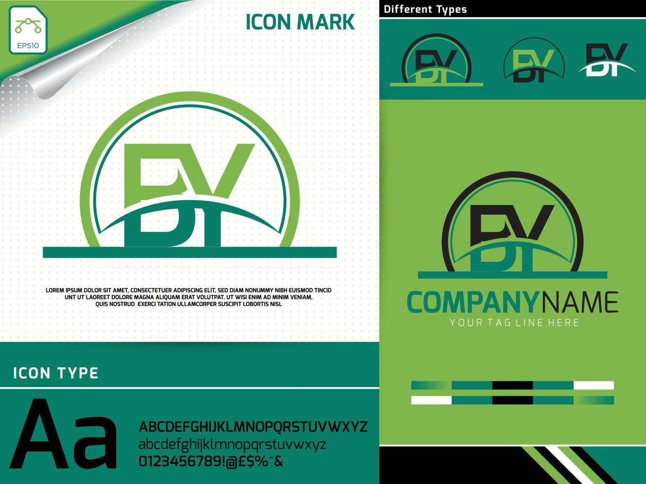 carta por logo premium vector