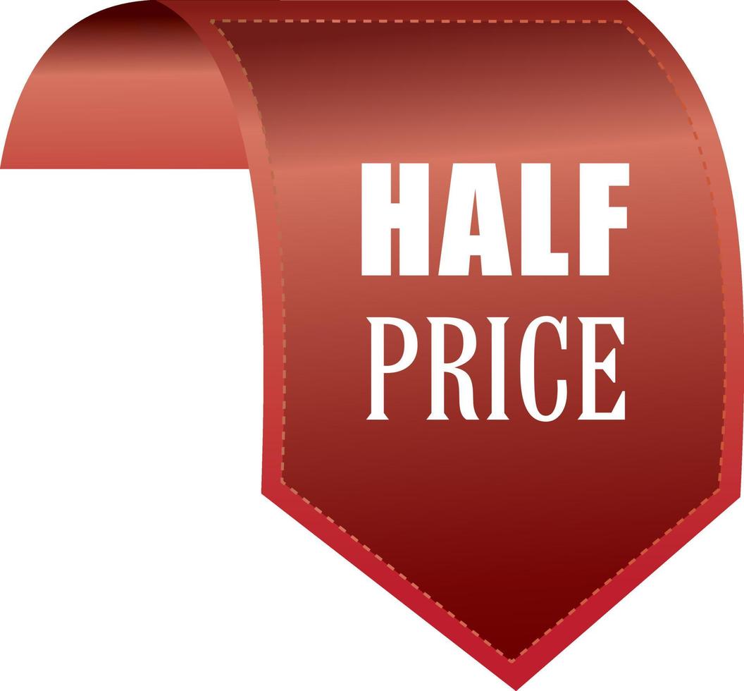 HALF PRICE vector illustration