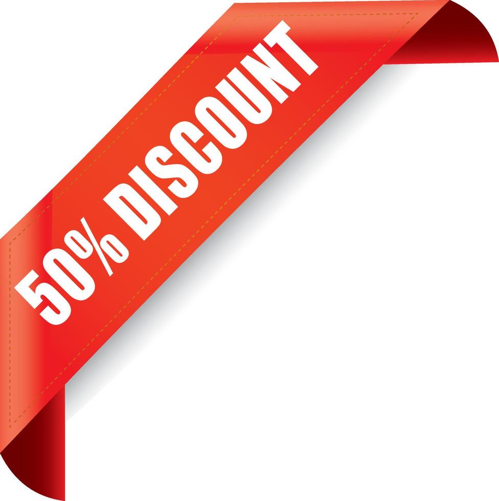50 Percentage DISCOUNT vector illustration