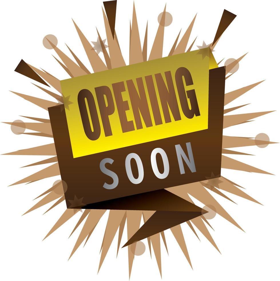 Promotion banner for  advertising, Opening Soon vector