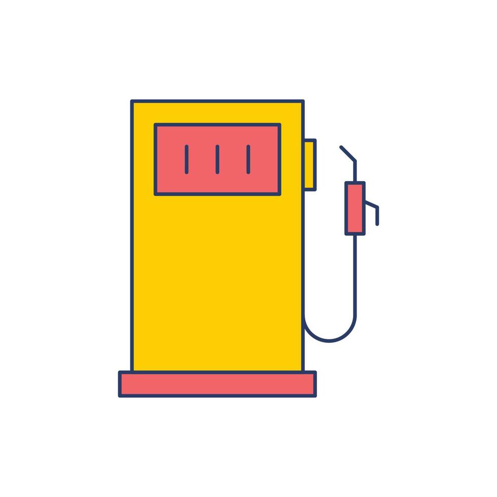 Fuel, gasoline, oil, petrol, station icon vector