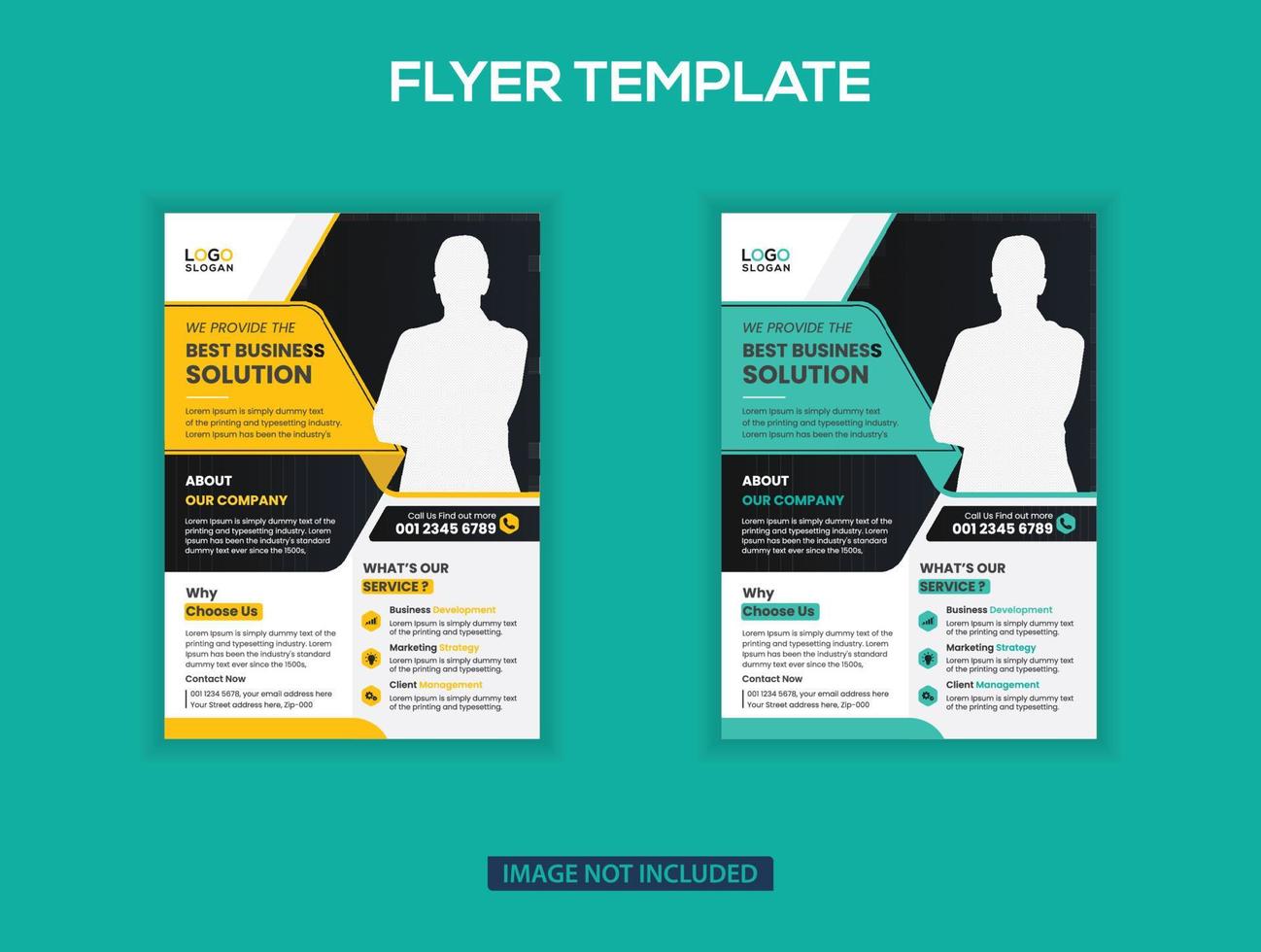 Creative business flyer or poster design vector