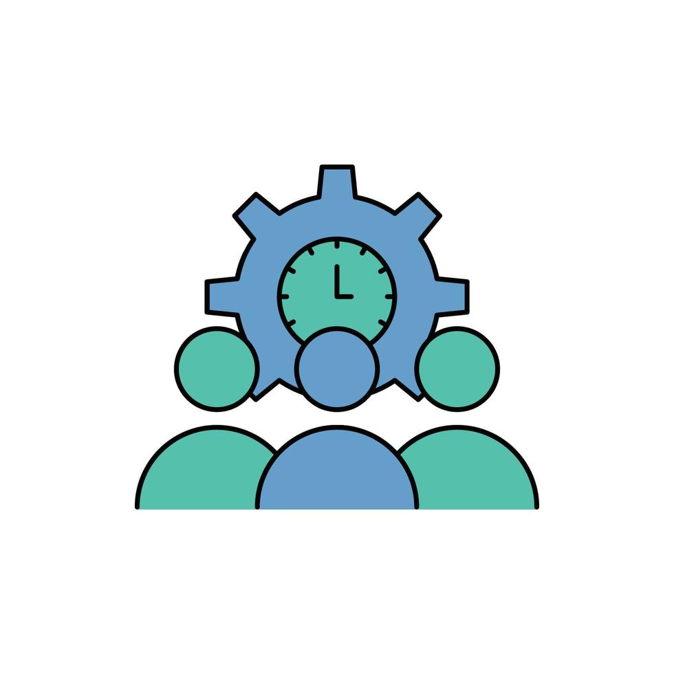 icono de mantenimiento de recursos humanos vector