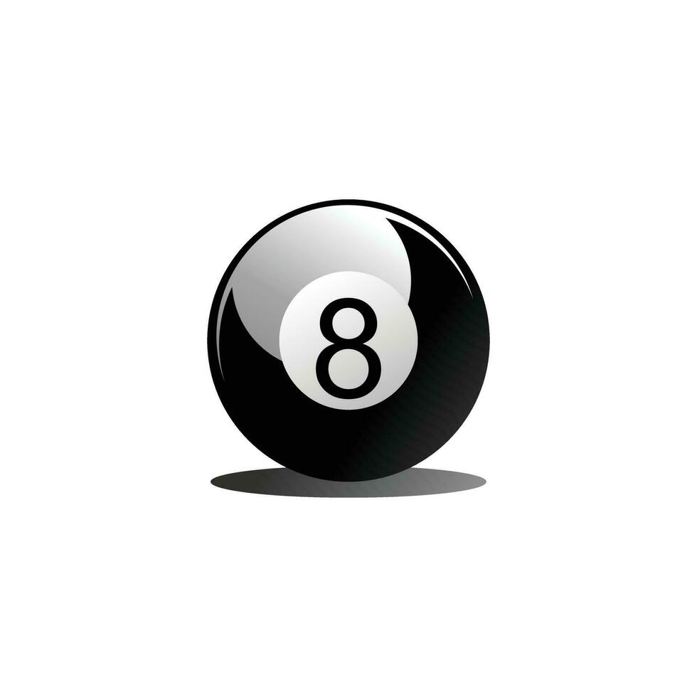 Eight Ball. Set Of Realistic 8 Ball. Isolated On A White Background. Vector  Illustration Billiards. Royalty Free SVG, Cliparts, Vectors, and Stock  Illustration. Image 113692895.