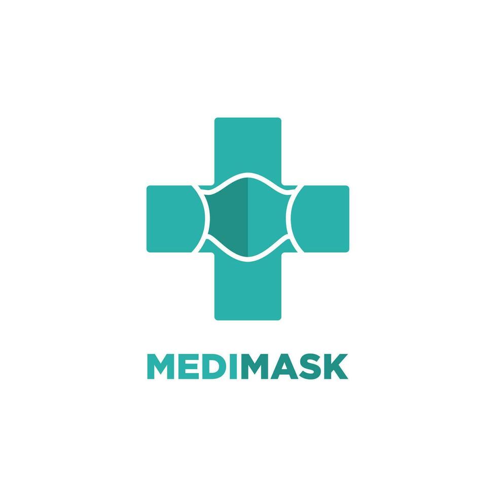 mask vector logo template. logo suitable for preventive from virus