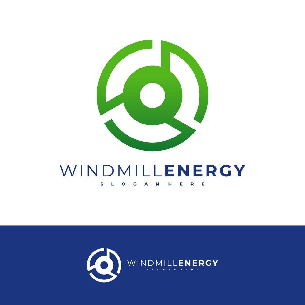 Windmill logo design vector template, Windmill logo concepts illustration.