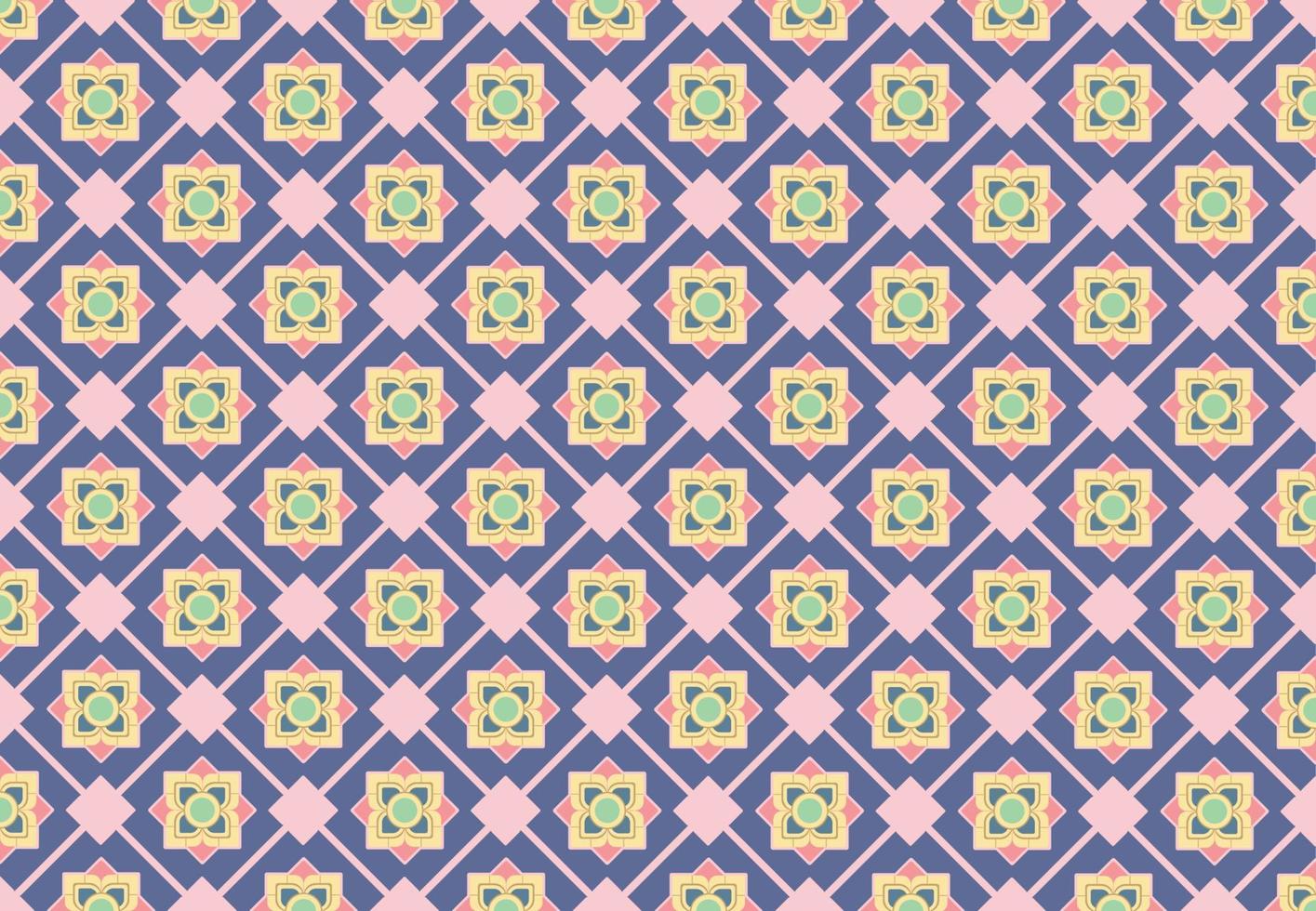 Thai Fabric Silk Pattern vector