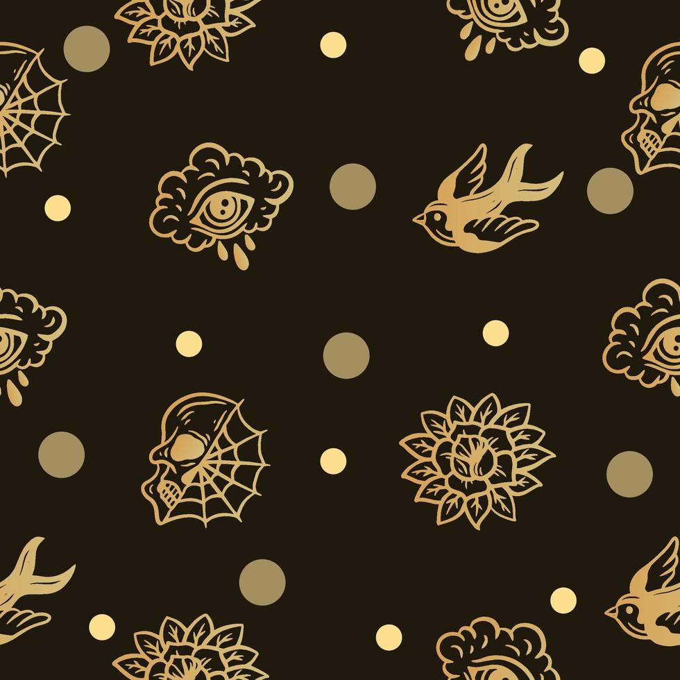 abstract cream seamless pattern circle cream object wallpaper with design dark cream. vector