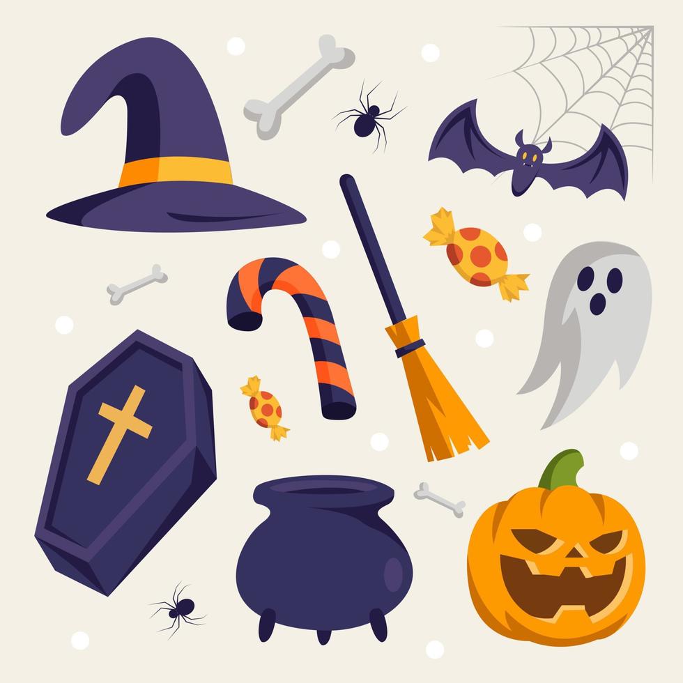 Halloween Collection Set vector