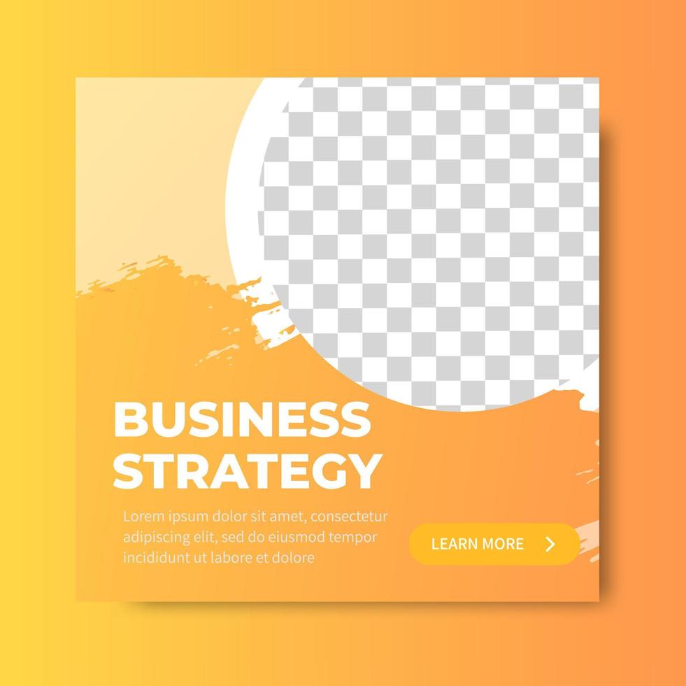 Business Strategy Social Media Post vector