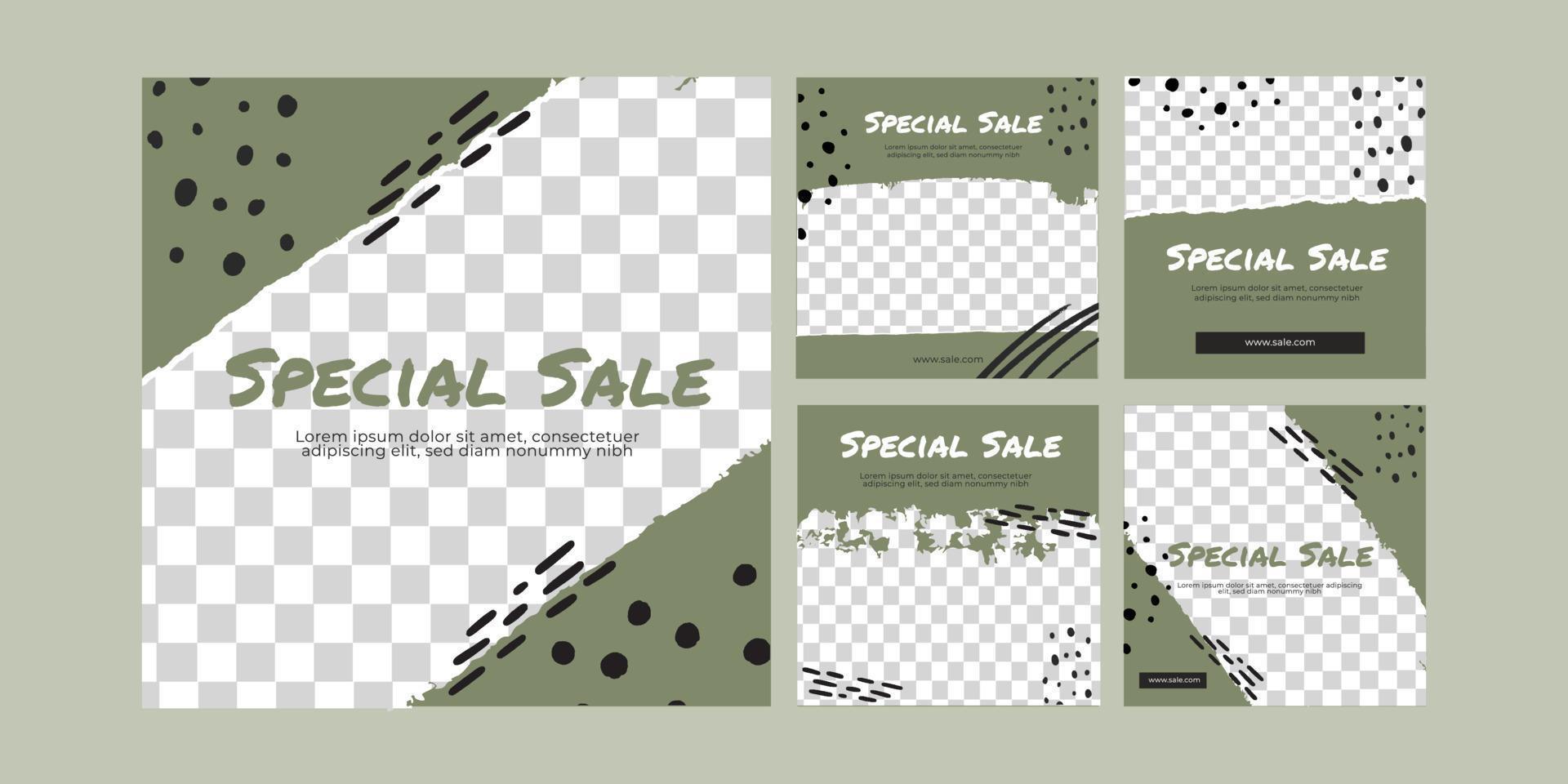 Special Sale Social Media Post vector