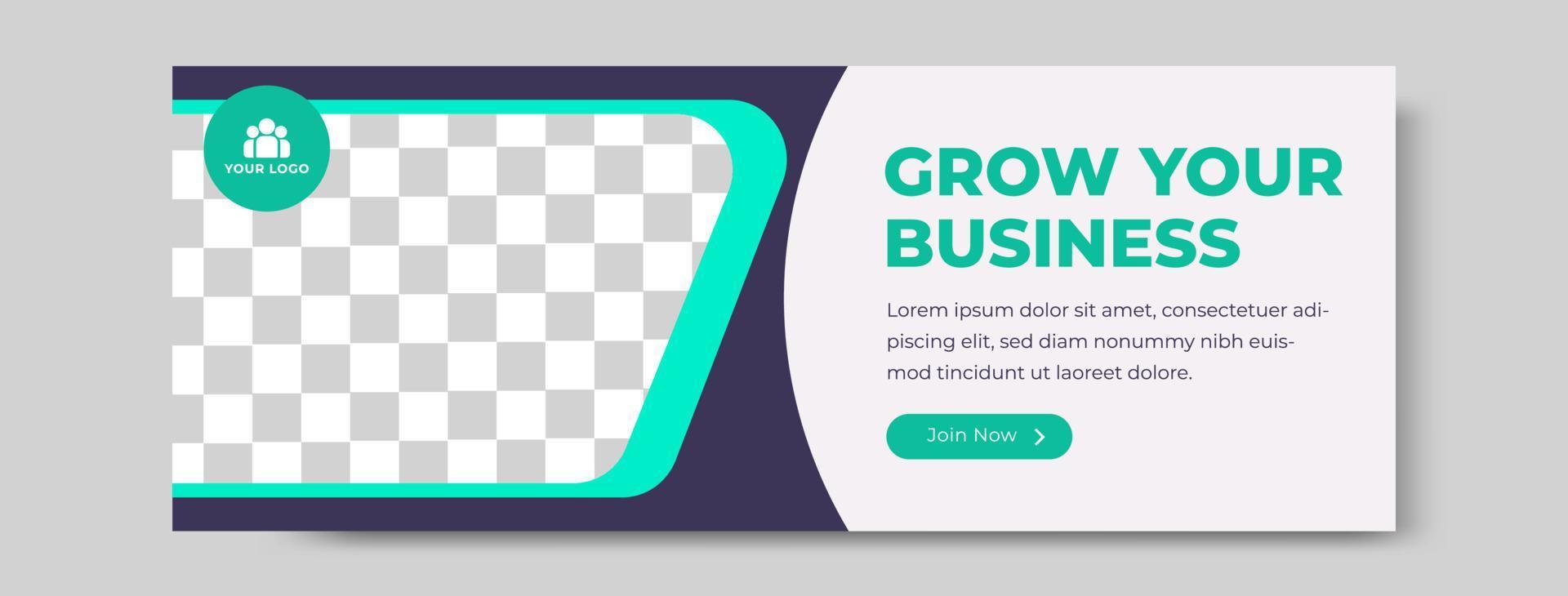 Grow your Business Banner vector