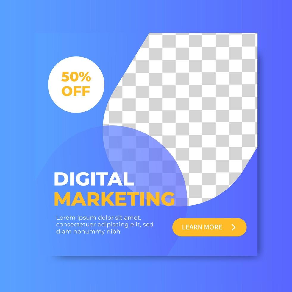 Digital Marketing Social Media Post vector