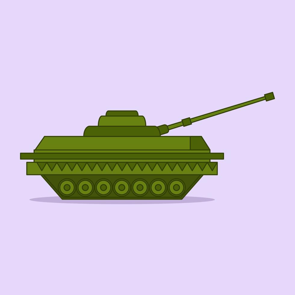 Vector illustration of modern battle tank for world war