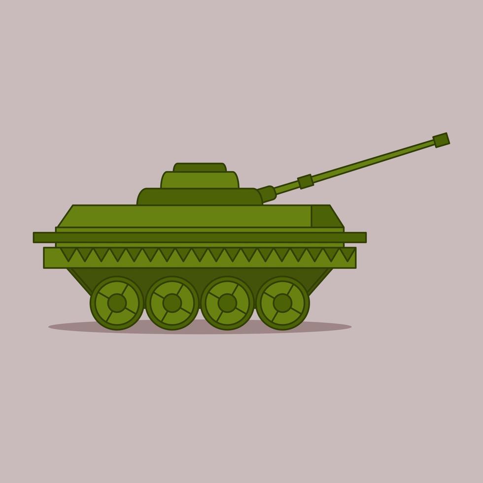 Vector illustration of modern battle tank for world war