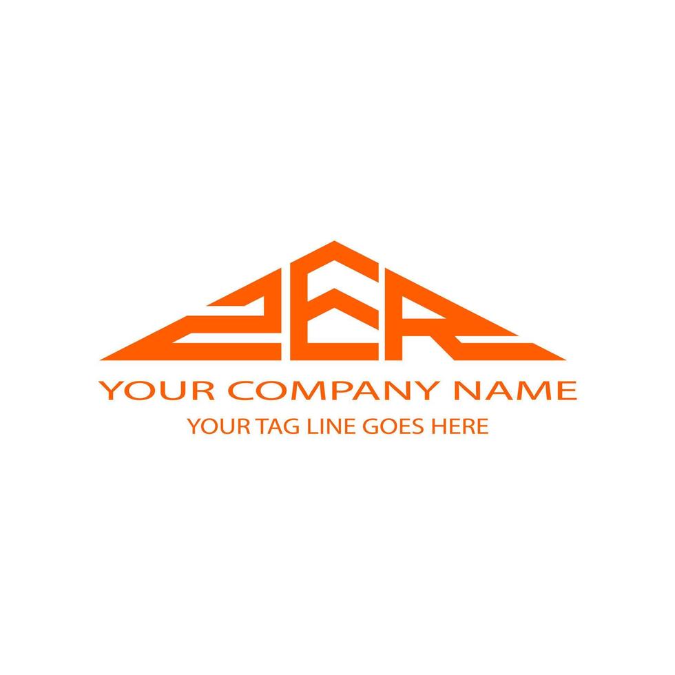 ZER letter logo creative design with vector graphic