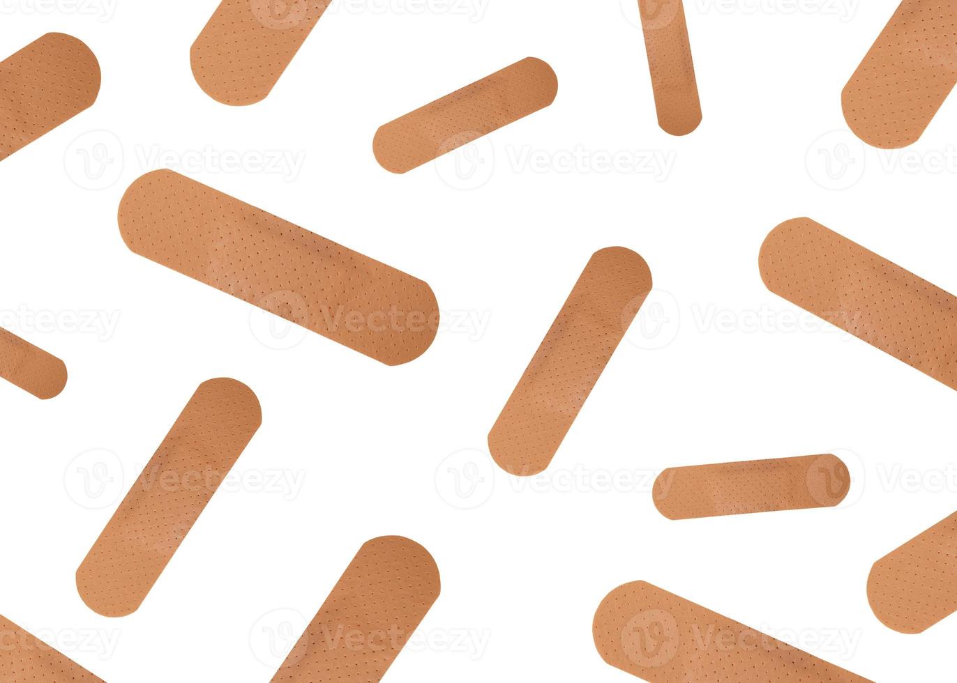adhesive plaster isolated on white photo