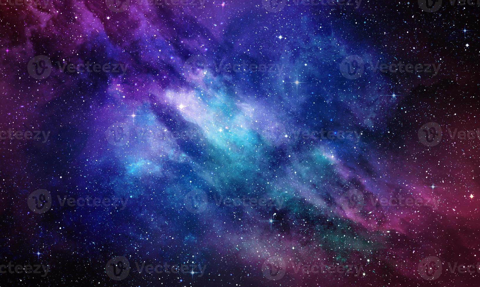 Deep space and stars abstract design photo