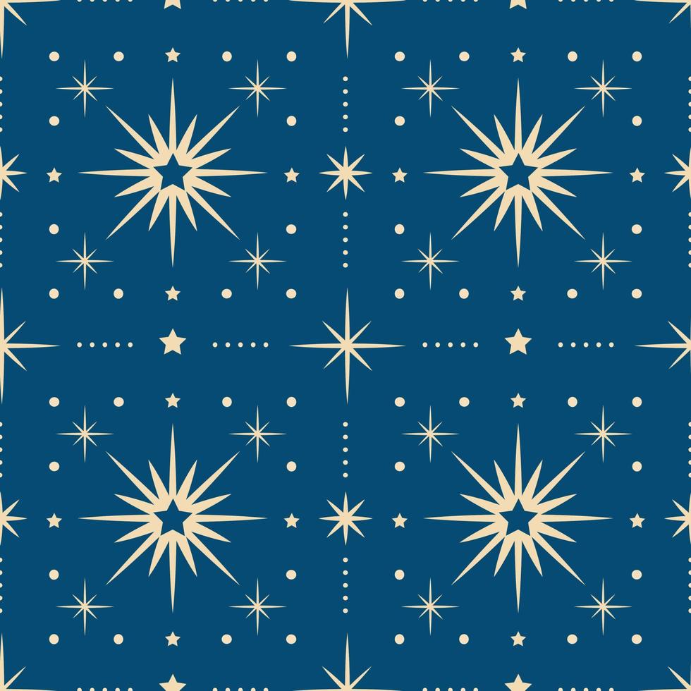 Christmas New Year seamless pattern with snowflakes. vector