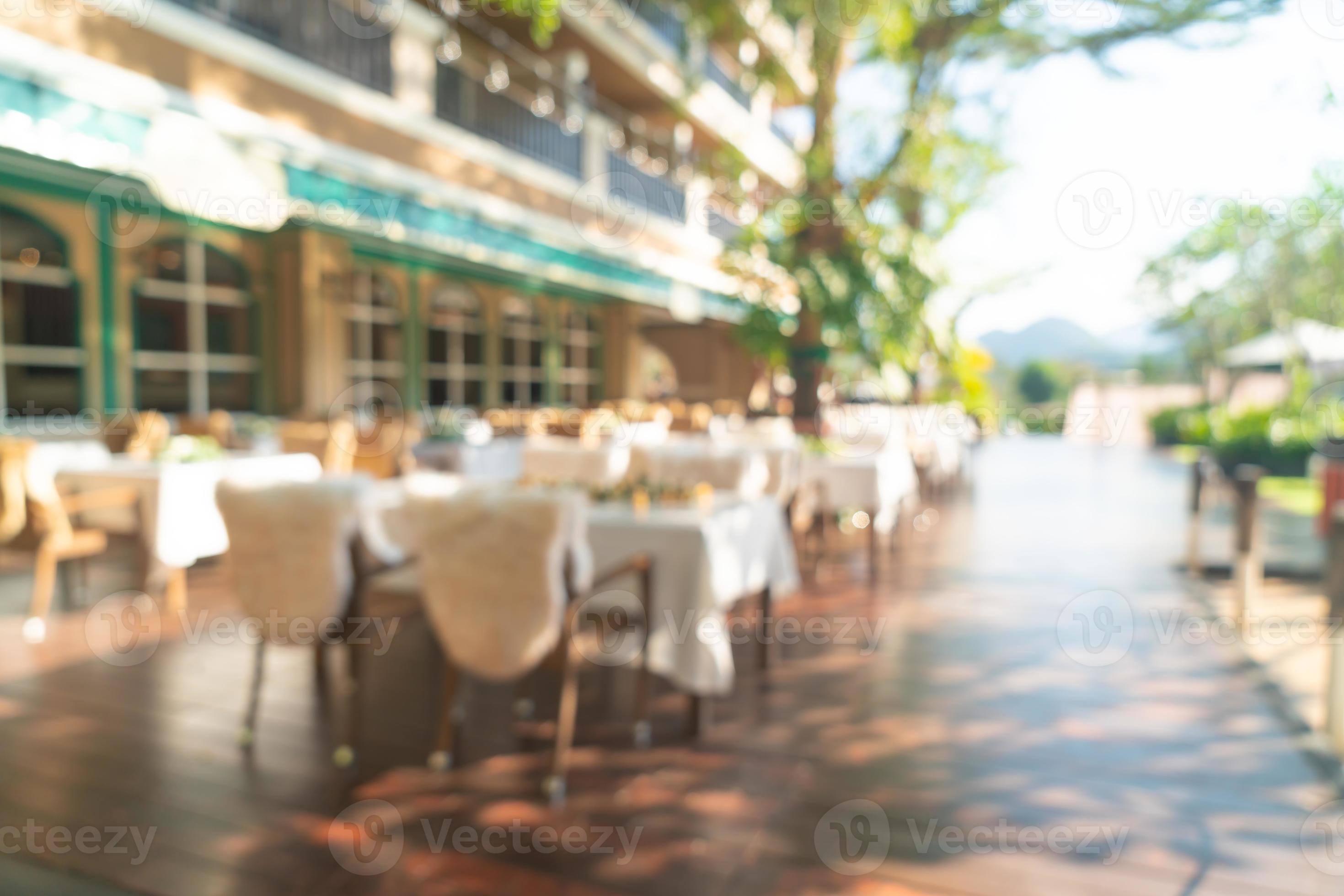 abstract blur outdoor restaurant for background 9017355 Stock Photo at