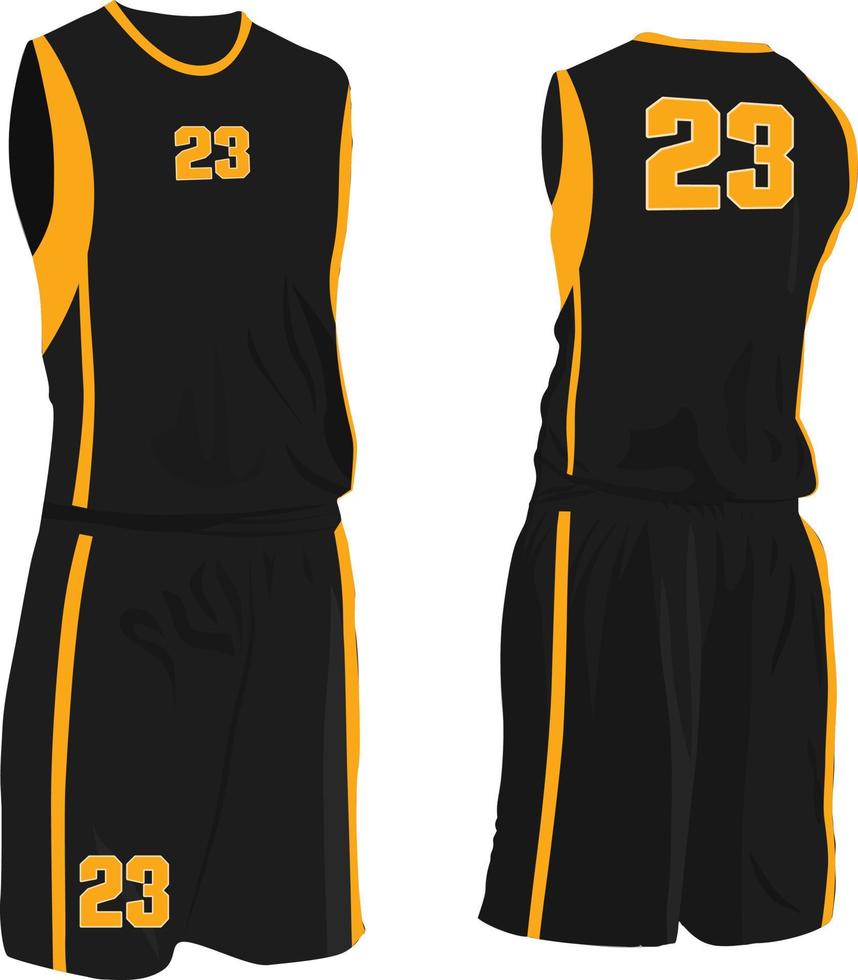 Basketball Jersey Template Vector Mockup Stock Vector