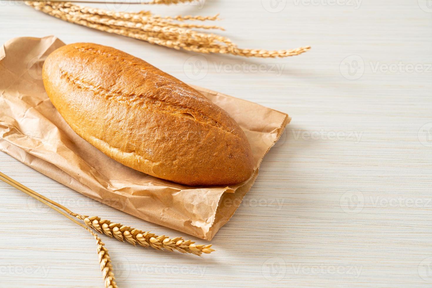 freshly baked french baguette bread photo