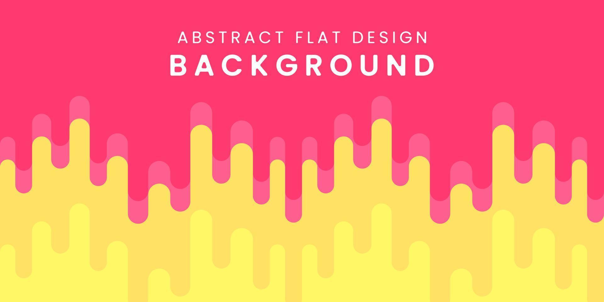 Abstract Rounded Line Flat Design Background vector