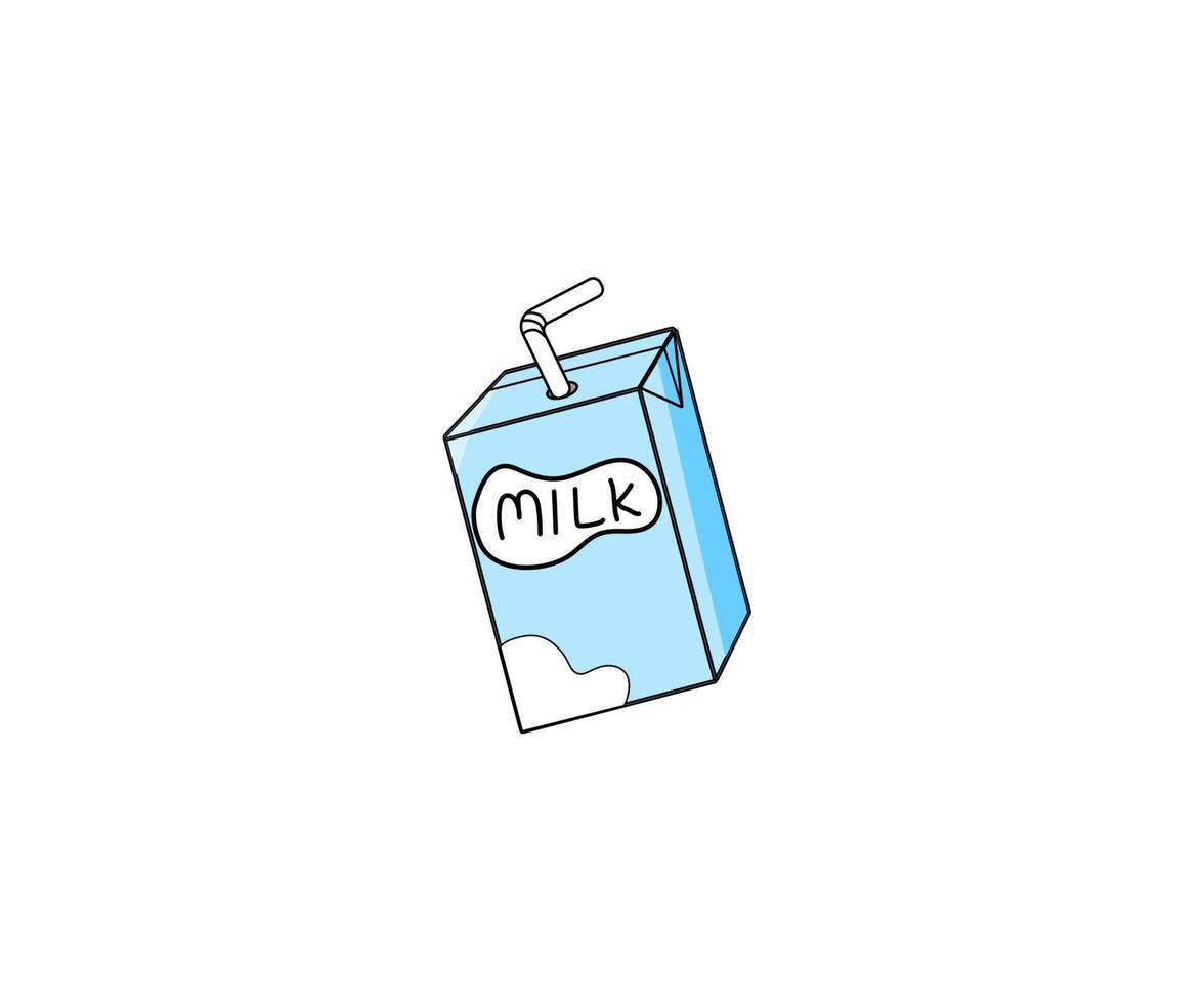 ilustración vectorial leche con sabor original vector