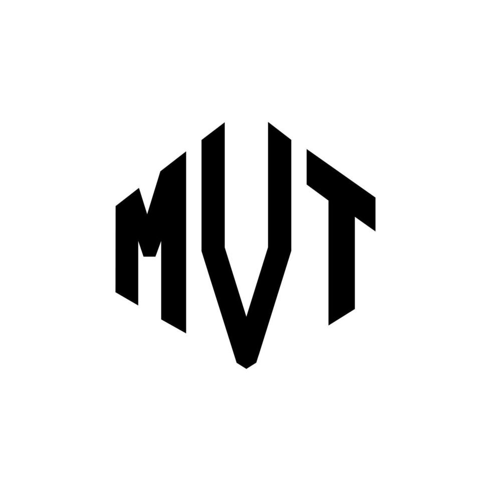 diseño de logotipo de letra mvt con forma de polígono. diseño de logotipo en forma de cubo y polígono mvt. mvt hexagon vector logo plantilla colores blanco y negro. monograma mvt, logotipo empresarial y inmobiliario.