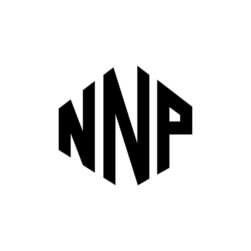 NNP letter logo design with polygon shape. NNP polygon and cube shape logo design. NNP hexagon vector logo template white and black colors. NNP monogram, business and real estate logo.