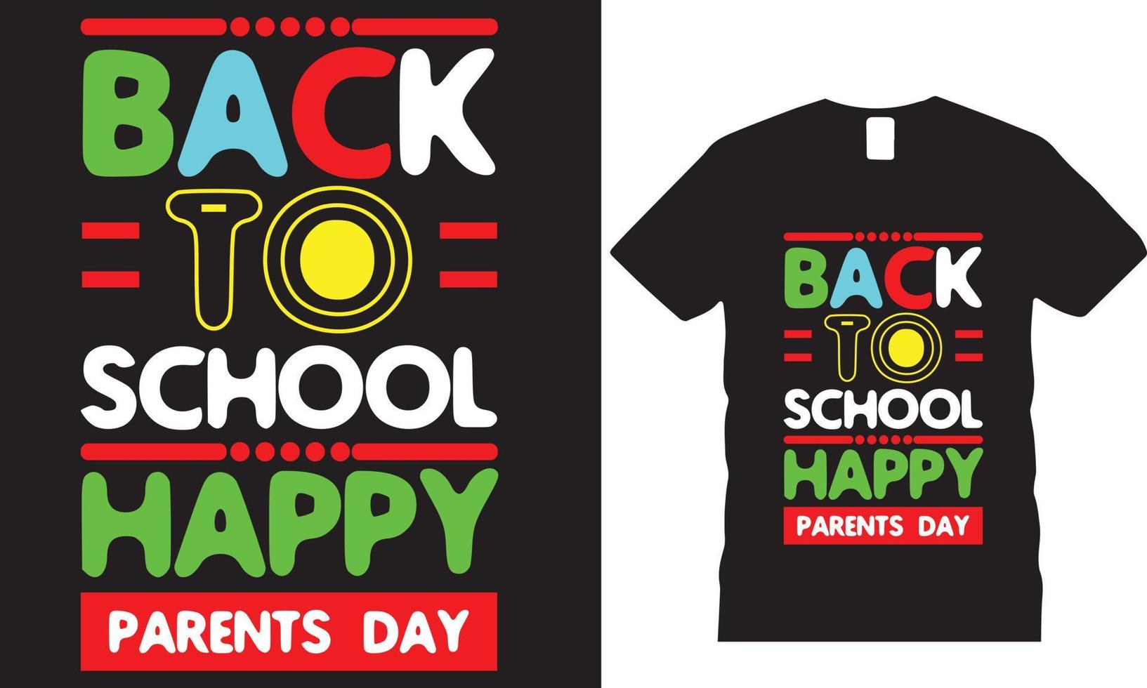 Back to School Typography T-Shirt Design vector