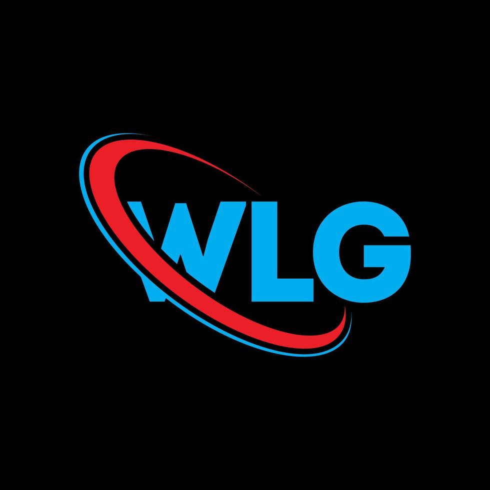 logotipo de wlg. letra wlg. diseño del logotipo de la letra wlg. logotipo de iniciales wlg vinculado con círculo y logotipo de monograma en mayúsculas. tipografía wlg para tecnología, negocios y marca inmobiliaria. vector