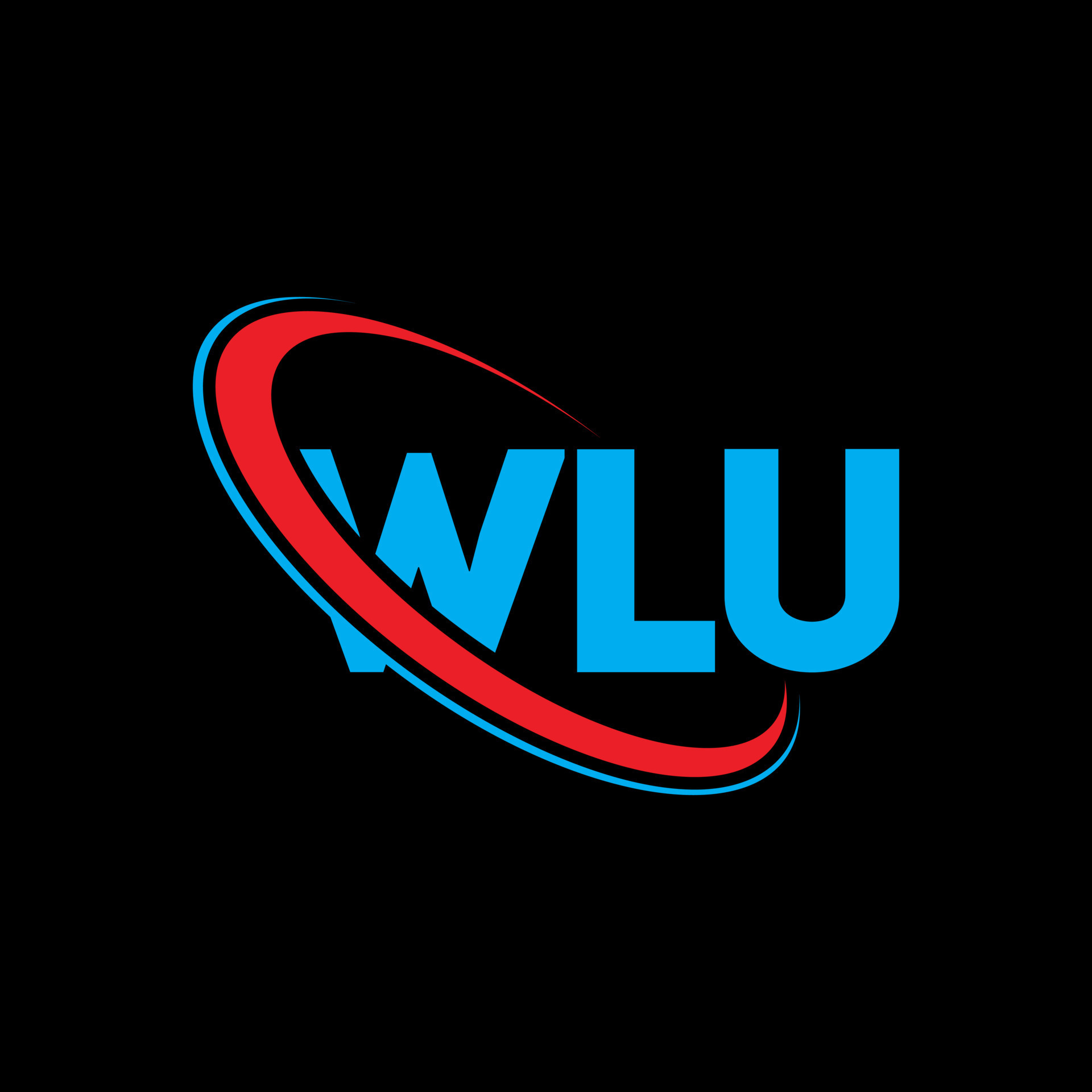 WLU logo. WLU letter. WLU letter logo design. Initials WLU logo linked