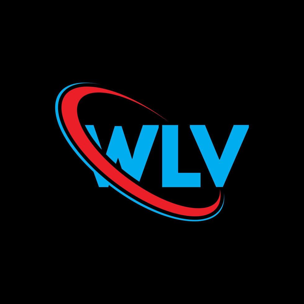 logotipo de wlv. letra wlv. diseño del logotipo de la letra wlv. logotipo de iniciales wlv vinculado con círculo y logotipo de monograma en mayúsculas. tipografía wlv para tecnología, negocios y marca inmobiliaria. vector