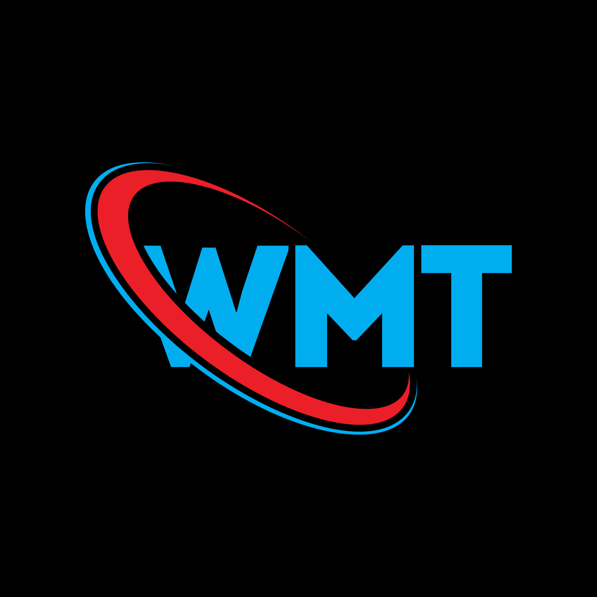 logotipo de wmt. letra wmt. diseño del logotipo de la letra wmt