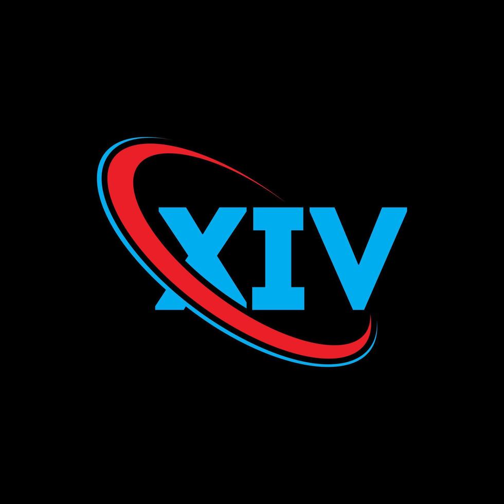XIV logo. XIV letter. XIV letter logo design. Initials XIV logo linked with circle and uppercase monogram logo. XIV typography for technology, business and real estate brand. vector