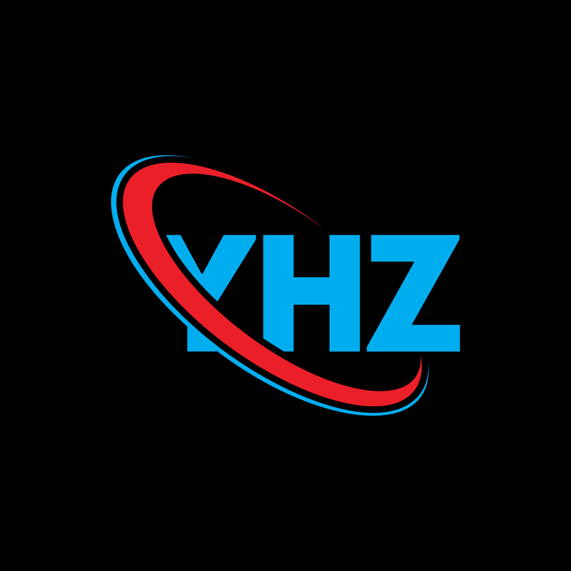 YHZ logo. YHZ letter. YHZ letter logo design. Initials YHZ logo linked