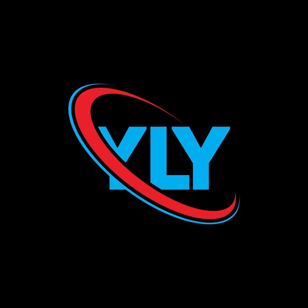 YLY logo. YLY letter. YLY letter logo design. Initials YLY logo linked with circle and uppercase monogram logo. YLY typography for technology, business and real estate brand. vector