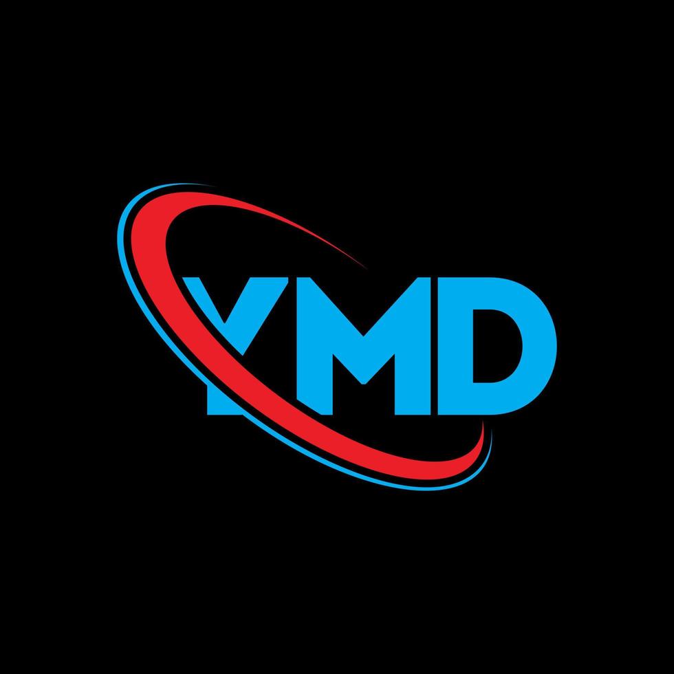 logotipo de ymd. letra ymd. diseño del logotipo de la letra ymd. logotipo de iniciales ymd vinculado con círculo y logotipo de monograma en mayúsculas. tipografía ymd para tecnología, negocios y marca inmobiliaria. vector