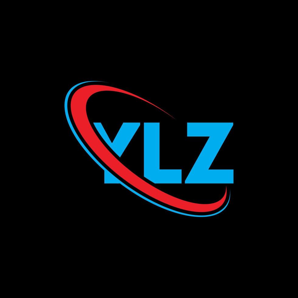 YLZ logo. YLZ letter. YLZ letter logo design. Initials YLZ logo linked with circle and uppercase monogram logo. YLZ typography for technology, business and real estate brand. vector