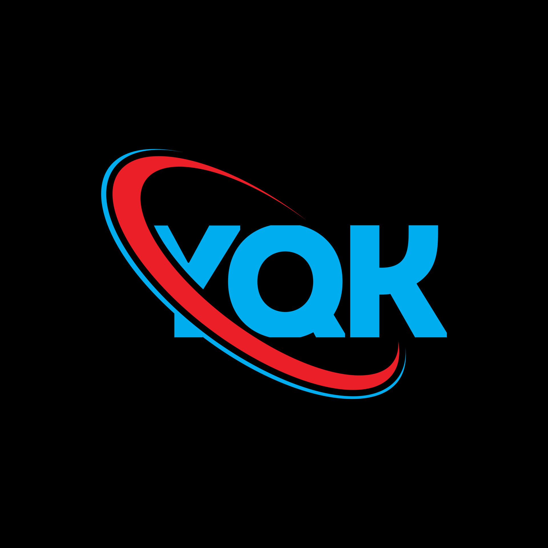 YQK logo. YQK letter. YQK letter logo design. Initials YQK logo linked