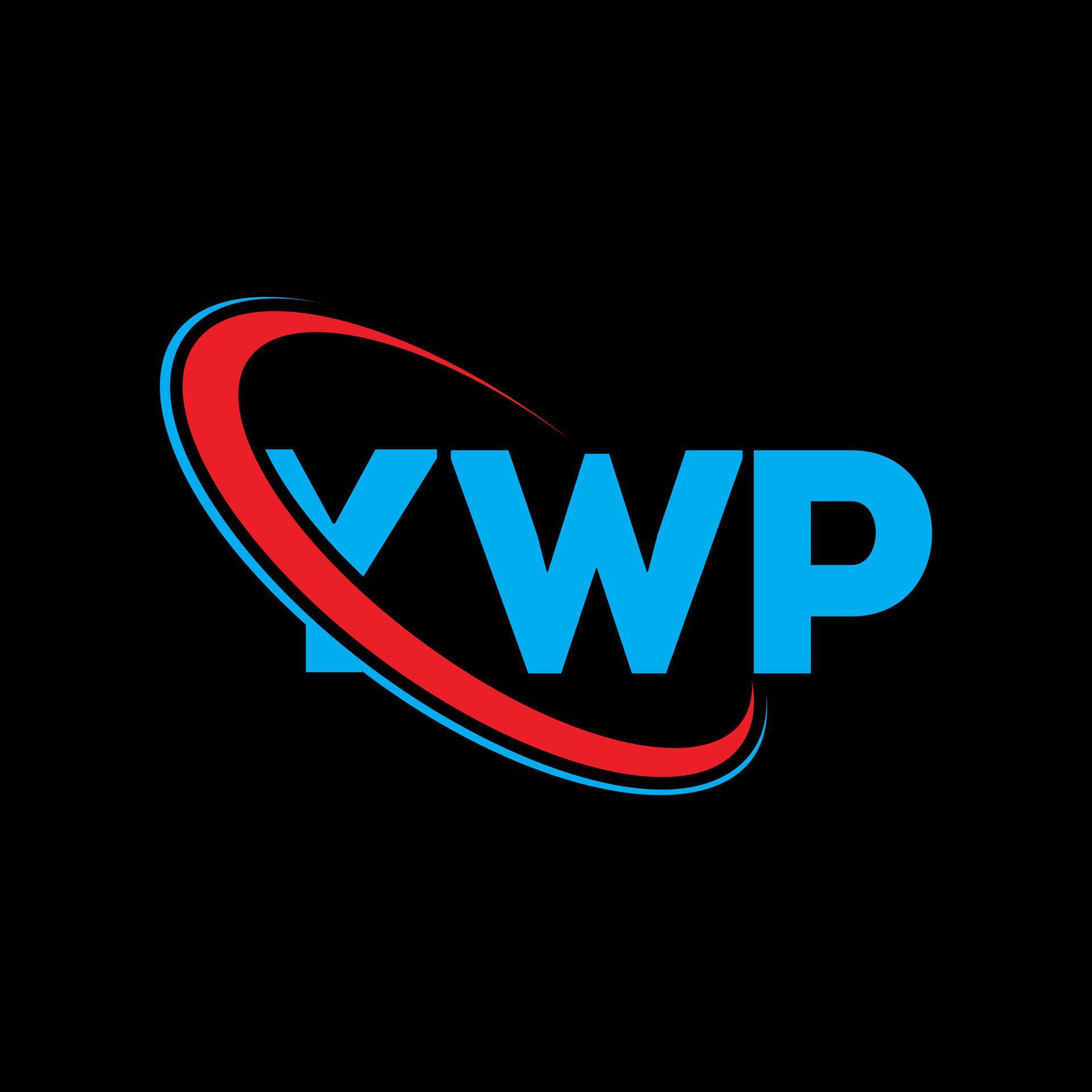 YWP logo. YWP letter. YWP letter logo design. Initials YWP logo linked