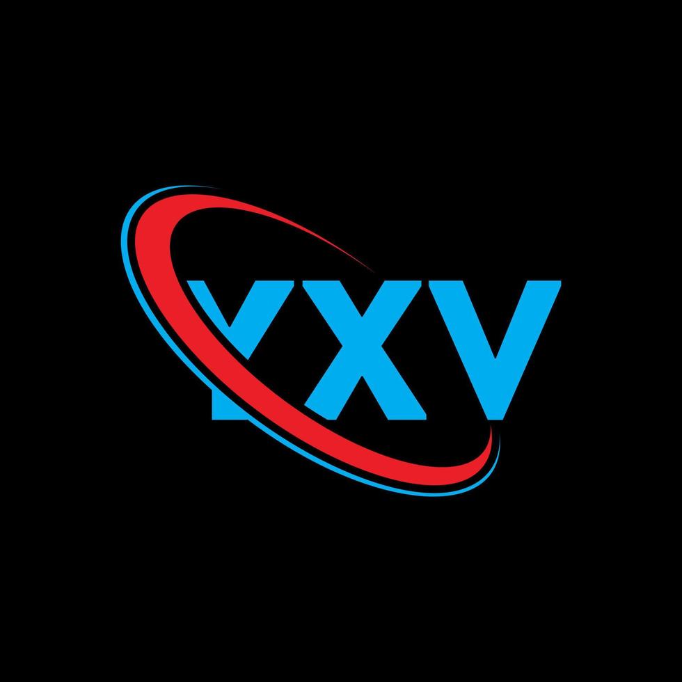 logotipo de yxv. letra xv. diseño del logotipo de la letra yxv. logotipo de iniciales yxv vinculado con círculo y logotipo de monograma en mayúsculas. tipografía yxv para marca tecnológica, comercial e inmobiliaria. vector