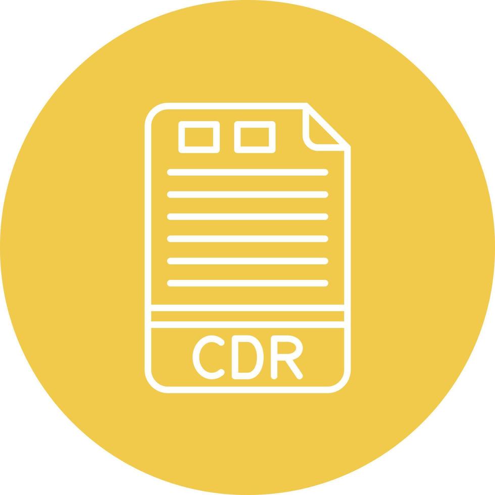 CDR Line Circle Background Icon vector